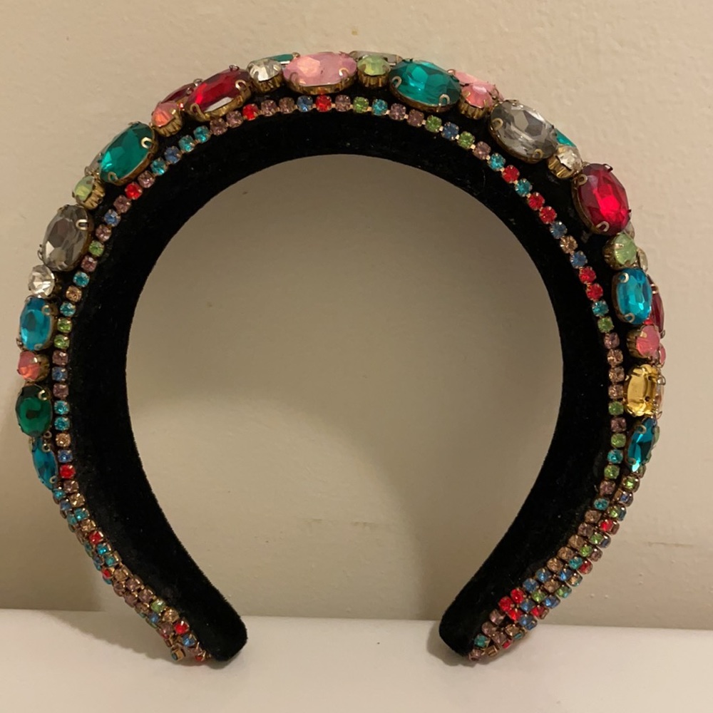 Multicolored Rhinestone headband - Picture 2 of 3